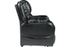 Corona Ultimate Power Chaise Lounger in Lexi Sta-Kleen Vinyl Black Polyurethane by Mega Motion - NM-2650-BK - Image 2 of 0