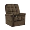 Kaysen Power Lift Chair Chaise Lounger Recliner in Chocolate Polyester by Mega Motion - NM-5001-CHO - Image 1 of 0
