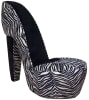 Zebra Diva Shoe Chair by Piedmont - PDM-LRSCZebra - Image 1 of 0
