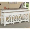 Americana Everywhere Console with 2 Stools in Cotton Finish by Parker House - AME#09-3-COT - Image 2 of 0