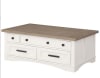 Americana Everywhere Console with 2 Stools in Cotton Finish by Parker House - AME#09-3-COT - Image 4 of 0