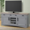 Americana Modern 63 Inch TV Console with Power Center in Dove Finish by Parker House - AME#63-DOV - Image 1 of 0