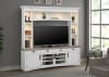Americana Entertainment Center with LED Lights in Cotton Finish by Parker House - AME#92-3-COT - Image 1 of 0