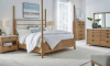 Escape Poster Bed 6 Piece Bedroom Set in Glazed Natural Oak Finish by Parker House - BESC#1150-3-SET - Image 1 of 0