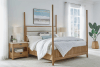 Escape Poster Bed 6 Piece Bedroom Set in Glazed Natural Oak Finish by Parker House - BESC#1150-3-SET - Image 2 of 0