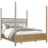 Escape Poster Bed 6 Piece Bedroom Set in Glazed Natural Oak Finish by Parker House - BESC#1150-3-SET - Image 4 of 0