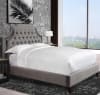 Jasmine Flannel Grey Fabric Upholstered Bed by Parker House - BJAS-8000-2-FLN - Image 1 of 0