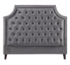 Jasmine Flannel Grey Fabric Upholstered Bed by Parker House - BJAS-8000-2-FLN - Image 4 of 0
