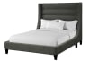 Jacob Luxe Dark Grey Upholstered Bed by Parker House - BJCB-8000-2-LDG - Image 3 of 0
