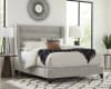 Jacob Luxe Light Grey Upholstered Bed by Parker House - BJCB-8000-2-LLG - Image 1 of 0