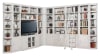 Boca 12 Piece L Shape Entertainment Wall in Cottage White Finish by Parker House - PH-BOC-12PC-ENT-LWALL - Image 2 of 0