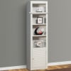Boca 12 Piece L Shape Entertainment Wall in Cottage White Finish by Parker House - PH-BOC-12PC-ENT-LWALL - Image 5 of 0