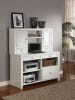 Boca L Shape Desk with File Credenza and Hutch in Cottage White Finish by Parker House - PH-BOC-5PC-LDESK-F-CDZ-HTCH - Image 4 of 0