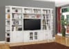 Boca 7 Piece Entertainment Wall with Corner Bookcases in Cottage White Finish by Parker House - PH-BOC-7PC-ENT-RNDWALL - Image 1 of 0