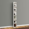 Boca 7 Piece Entertainment Wall with Corner Bookcases in Cottage White Finish by Parker House - PH-BOC-7PC-ENT-RNDWALL - Image 3 of 0