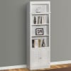Boca 7 Piece Entertainment Wall with Corner Bookcases in Cottage White Finish by Parker House - PH-BOC-7PC-ENT-RNDWALL - Image 5 of 0