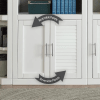Catalina 5 Piece Home Office Bookcase Library Wall in Cottage White Finish by Parker House - CAT-430-5 - Image 2 of 0