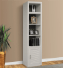 Catalina 5 Piece Home Office Bookcase Library Wall in Cottage White Finish by Parker House - CAT-430-5 - Image 4 of 0