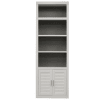 Catalina 5 Piece Home Office Bookcase Library Wall in Cottage White Finish by Parker House - CAT-430-5 - Image 5 of 0