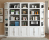 Catalina 5 Piece Home Office Bookcase Library Wall in Cottage White Finish by Parker House - CAT-430-5S - Image 3 of 0