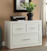 Catalina 8 Piece Home Office Bookcase Library Wall in Cottage White Finish by Parker House - CAT-476-8 - Image 3 of 0