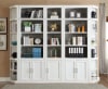 Catalina 5 Piece Library Wall in Cottage White Finish by Parker House - PH-CAT-5PC-LIB-WALL - Image 1 of 0