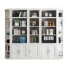 Catalina 5 Piece Library Wall in Cottage White Finish by Parker House - PH-CAT-5PC-LIB-WALL - Image 2 of 0