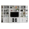 Catalina 6 Piece Large Entertainment Wall in Cottage White Finish by Parker House - PH-CAT-6PC-ENT-LG-WALL - Image 2 of 0