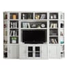Catalina 6 Piece Small Entertainment Wall in Cottage White Finish by Parker House - PH-CAT-6PC-ENT-WALL-SM - Image 2 of 0