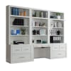 Catalina 6 Piece Workspace Library Wall in Cottage White Finish by Parker House - PH-CAT-6PC-LIB DESK-FILE - Image 2 of 0