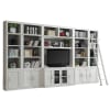 Catalina 7 Piece Entertainment Wall in Cottage White Finish by Parker House - PH-CAT-7PC-ENT - Image 2 of 0