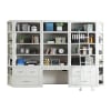 Catalina 9 Piece Workspace Library Wall in Cottage White Finish by Parker House - PH-CAT-9PC-LIB-F-WALL - Image 2 of 0