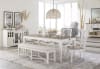 Americana Modern Rectangular Table 6 Piece Dining Set in Cotton and Oak Finish by Parker House - DAME-60RECT-COT-6S - Image 1 of 0