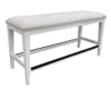Americana Modern Counter Height Kitchen Island 4 Piece Dining Set in Cotton and Oak Finish by Parker House - DAME-72CH-2-COT-4 - Image 5 of 0