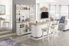 Americana Modern 78 Inch Quartz Bar Table in Cotton and Oak Finish by Parker House - DAME-78BAR-2-COT - Image 2 of 0