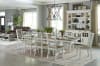 Americana Modern Trestle Table 5 Piece Dining Set in Cotton and Oak Finish by Parker House - DAME-88TRES-2-COT-5S - Image 1 of 0