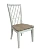 Americana Modern Trestle Table 5 Piece Dining Set in Cotton and Oak Finish by Parker House - DAME-88TRES-2-COT-5S - Image 3 of 0