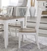 Americana Modern Trestle Table 5 Piece Dining Set in Cotton and Oak Finish by Parker House - DAME-88TRES-2-COT-5S - Image 5 of 0