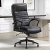 Leather Desk Chair in Smooth Black Cover by Parker House - PH-DC-370-SMBK - Image 5 of 0