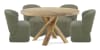Crossings 60 inch Downtown Table 5 Piece Round Dining Set in Amber Finish by Parker House - PH-DDOW-5PC-60RND-DBGO-QMSG - Image 1 of 0