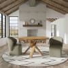 Crossings 60 inch Downtown Table 5 Piece Round Dining Set in Amber Finish by Parker House - PH-DDOW-5PC-60RND-DBGO-QMSG - Image 2 of 0