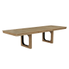 Escape Rectangular Table 10 Piece Dining Set in Glazed Natural Oak Black Metal Trim Finish by Parker House - PH-DESC-10PC-84REC-72-2618 - Image 4 of 0