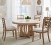Escape 54 Inch Round Table 5 Piece Dining Set in Glazed Natural Oak Finish by Parker House - DESC#54RND-2-2018 - Image 1 of 0