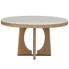 Escape 54 Inch Round Table 5 Piece Dining Set in Glazed Natural Oak Finish by Parker House - DESC#54RND-2-2018 - Image 3 of 0