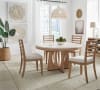 Escape Round Table 5 Piece Dining Set in Glazed Natural Oak Mirage Mist Finish by Parker House - PH-DESC-5PC-54RND-2018 - Image 1 of 0