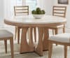 Escape Round Table 5 Piece Dining Set in Glazed Natural Oak Mirage Mist Finish by Parker House - PH-DESC-5PC-54RND-2018 - Image 2 of 0