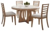 Escape Round Table 5 Piece Dining Set in Glazed Natural Oak Mirage Mist Finish by Parker House - PH-DESC-5PC-54RND-2018 - Image 3 of 0