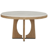 Escape Round Table 5 Piece Dining Set in Glazed Natural Oak Mirage Mist Finish by Parker House - PH-DESC-5PC-54RND-2018 - Image 5 of 0