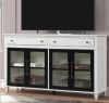 Domino 68 Inch TV Console in Cottage White and Black Finish by Parker House - DOM#68 - Image 1 of 0