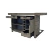 Pure Modern 78 Inch Dining Bar 3 Piece Set in Moonstone Finish by Parker House - DPUR-78BAR-2-S - Image 4 of 0